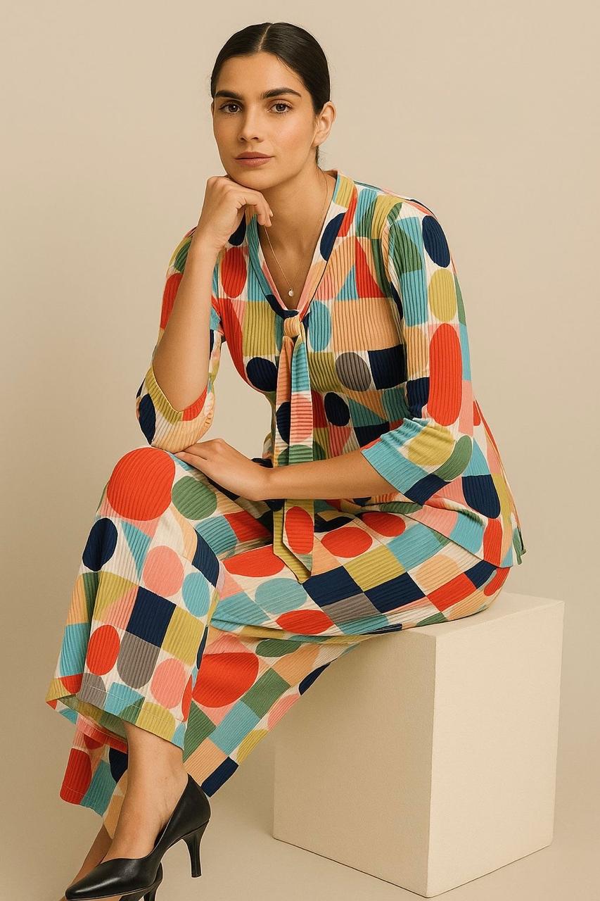 Retro Pop Pleats Co-ord Set