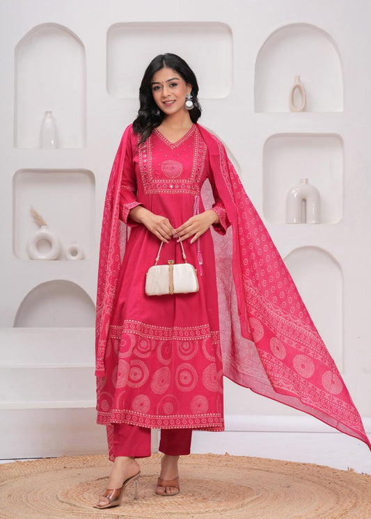 Gulnaar Rani Kurti Pant Dupatta Set Suit