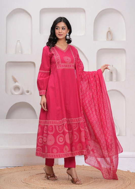 Gulnaar Rani Kurti Pant Dupatta Set Suit