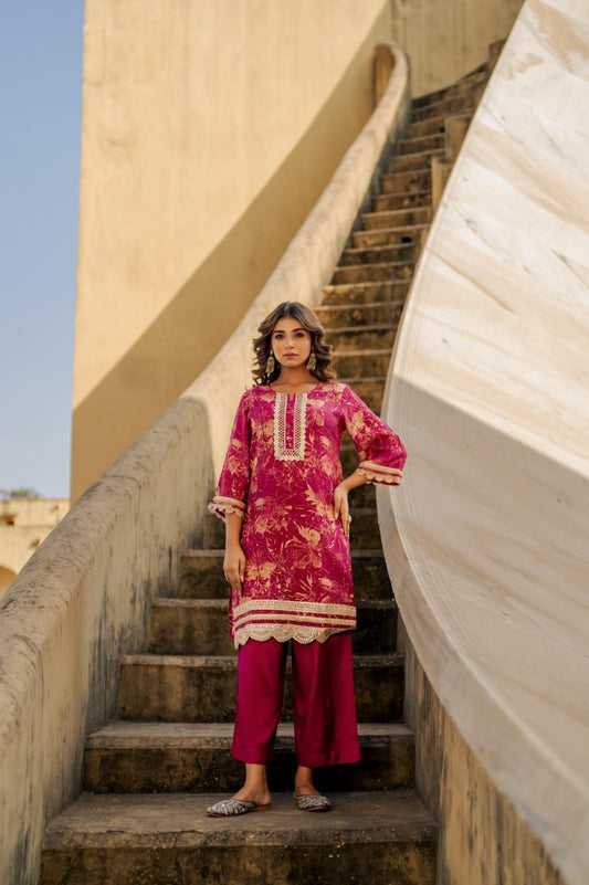 Ziya Rose Embroidered Co-ord Set