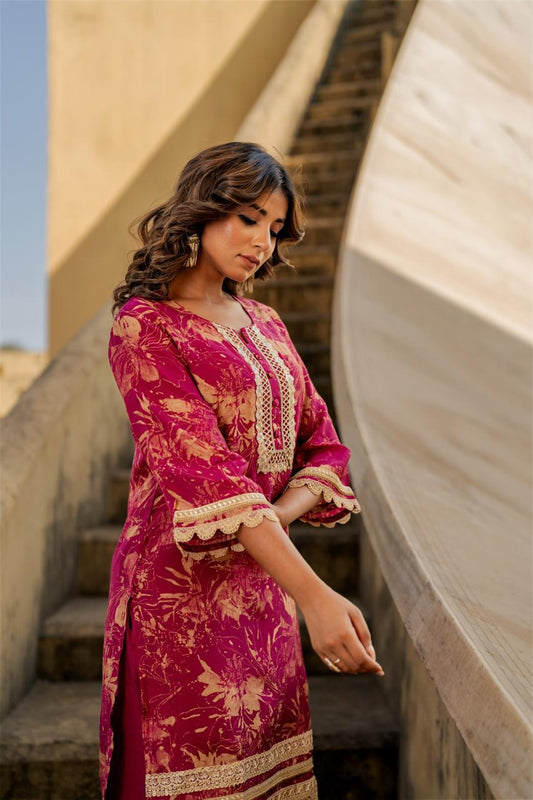 Ziya Rose Embroidered Co-ord Set