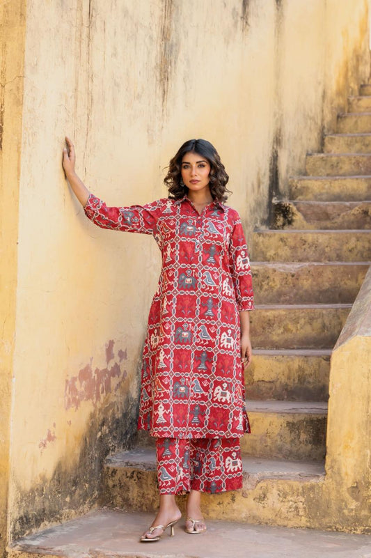 Karwaan Rouge Co-ord Set