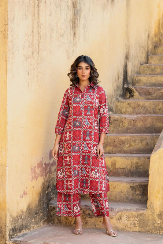 Karwaan Rouge Co-ord Set