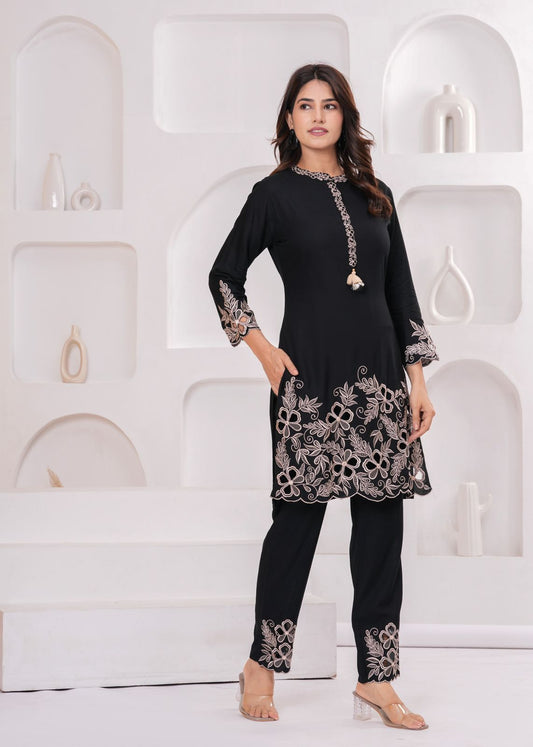 Midnight Flora Co-ord Set