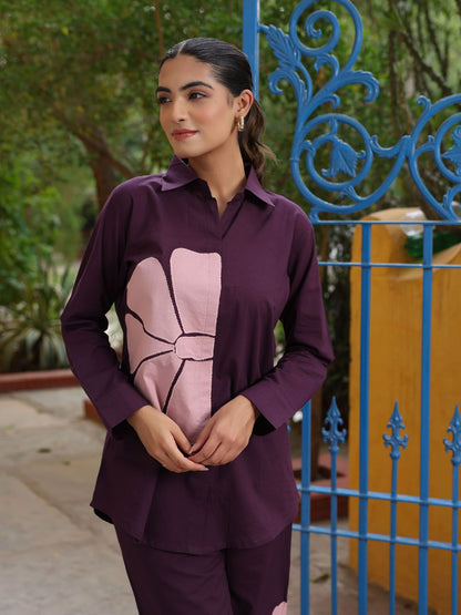 Plum Bloom Co-ord Set