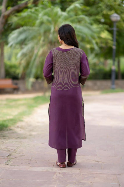 Ira Phalsa Kurti Pant Dupatta Set Suit