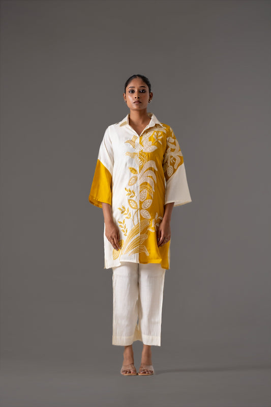 Sunlit Ivory Muslin Co-ord Set