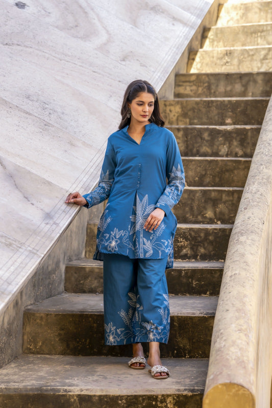Amira Pure Jaipuri Cotton Digital Print Co-ord Set