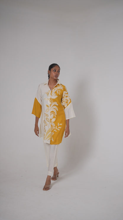 Sunlit Ivory Muslin Co-ord Set